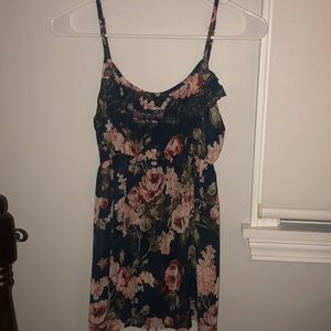 Flowy floral sheer top